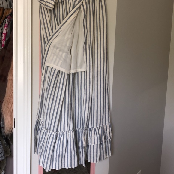 Striped Linen Maxi Skirt Set - Picture 2 of 8